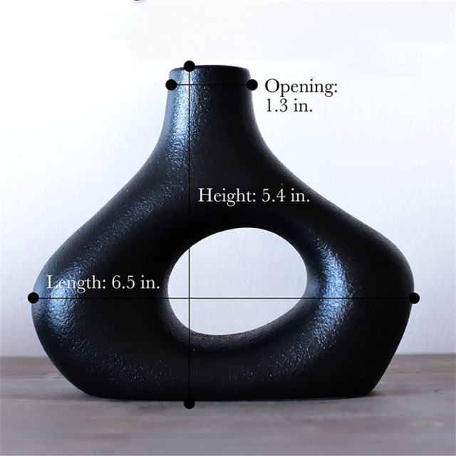 Abstract Home Ornaments Ceramic Vase Handmade Decoration PQ44814