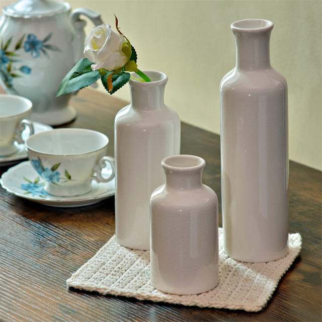 3PCS/set Wine Bottle Handmade Decorations Ceramic Vase Home Ornaments PQ97027