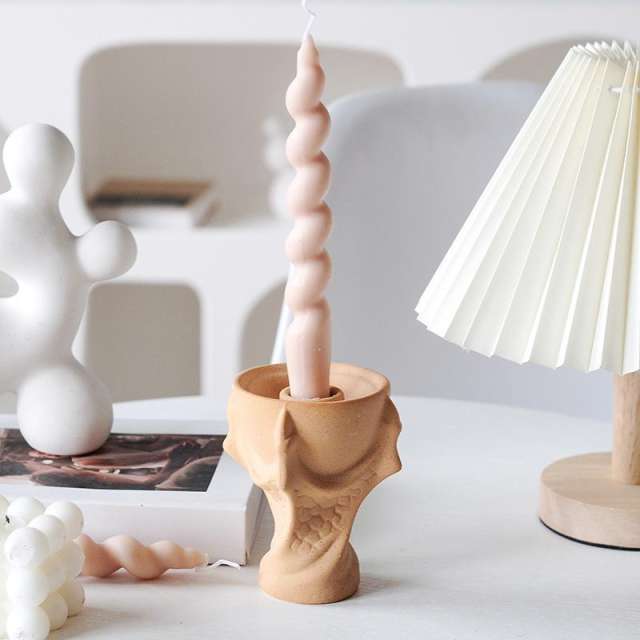 Ceramic Devil's Claw Candlestick Home Ornaments Handmade Decoration PQ-H210