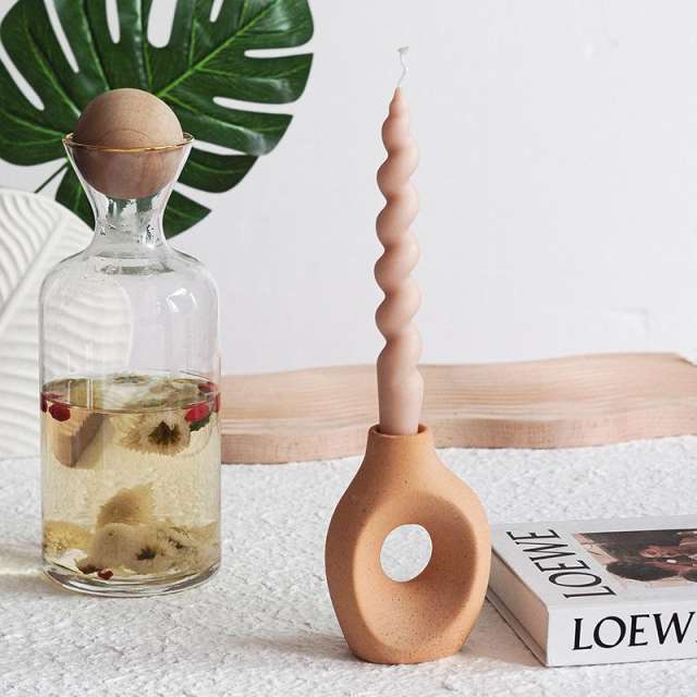 Handmade Candlestick Festival Decoration Ceramic Home Ornaments PQ-H211B