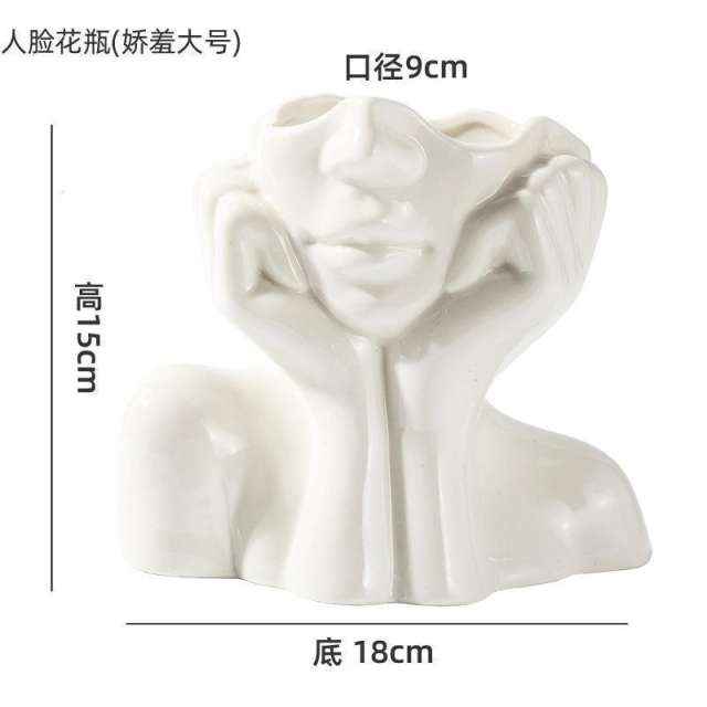Body Art Home Ornaments Ceramic Vase Handmade Decoration PQ89663