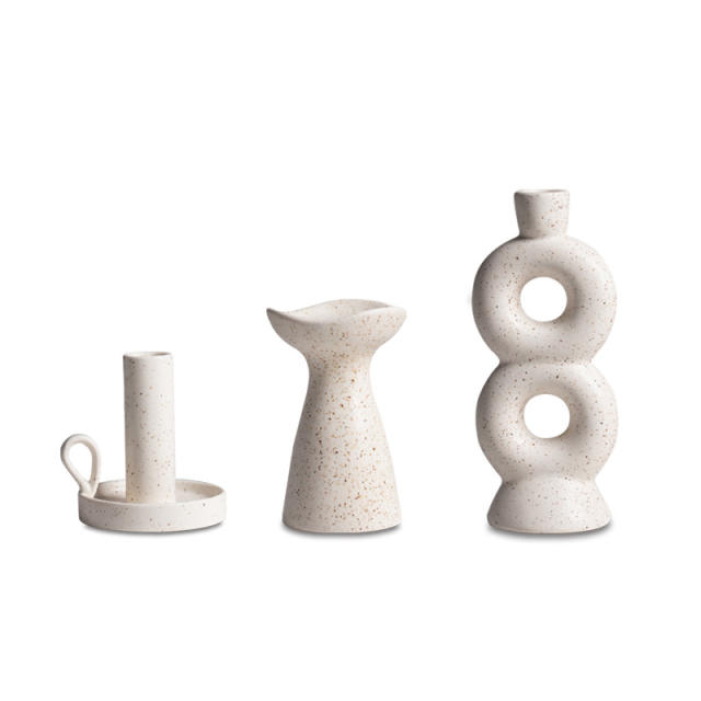 Handmade Candlestick Ceramic Festival Decoration Home Ornaments PQ30643