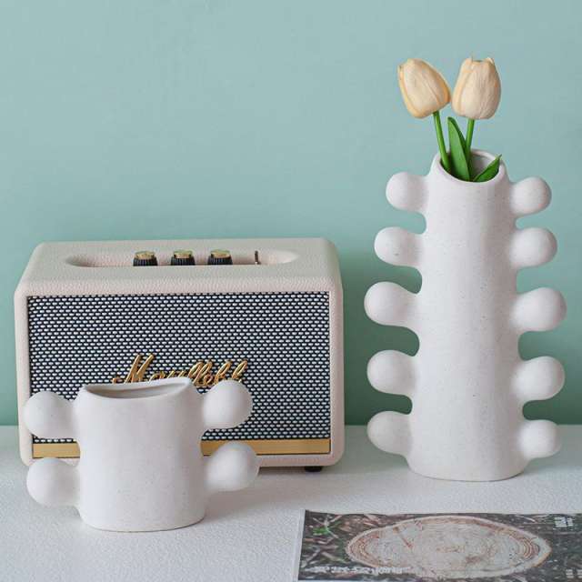 Simple Cactus Ceramic Vase Home Ornaments Handmade Decoration PQ-DKV-240