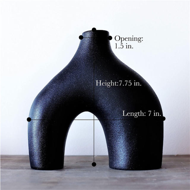 Abstract Home Ornaments Ceramic Vase Handmade Decoration PQ44814