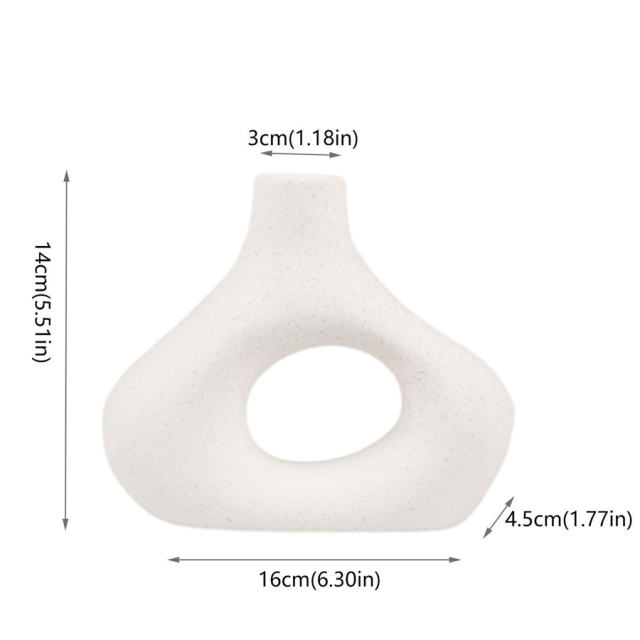 Abstract Home Ornaments Ceramic Vase Handmade Decoration PQ44814