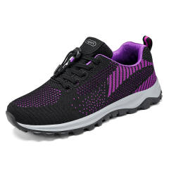 Wholesale Flyknit Sport Shoes Female Casul Shoes Womens Mesh Sneakers PQ-G-P19