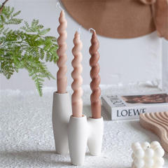 Simple Ceramic Candlestick Home Ornaments Handmade Decoration PQ-H213
