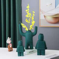 Robot Home Ornaments Ceramic Vase Handmade Decoration PQ5770