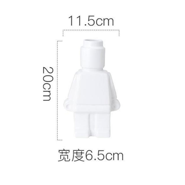 Robot Home Ornaments Ceramic Vase Handmade Decoration PQ5770