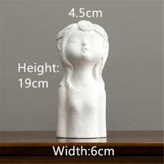 Children Home Ornaments Ceramic Vase Handmade Decoration PQ696