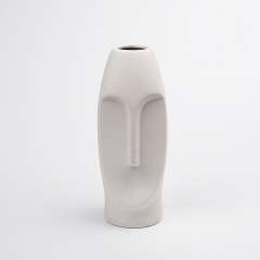 Abstract Head Home Ornaments Ceramic Vase Handmade Decoration PQ2845