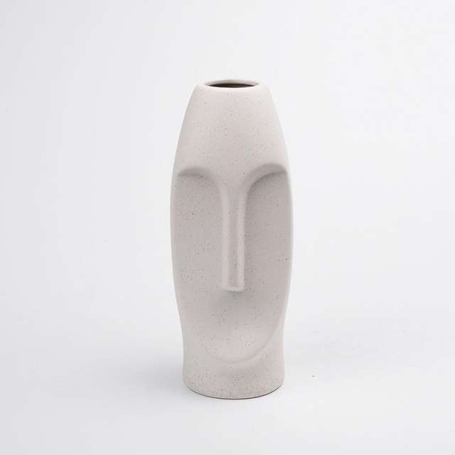 Abstract Head Home Ornaments Ceramic Vase Handmade Decoration PQ2845