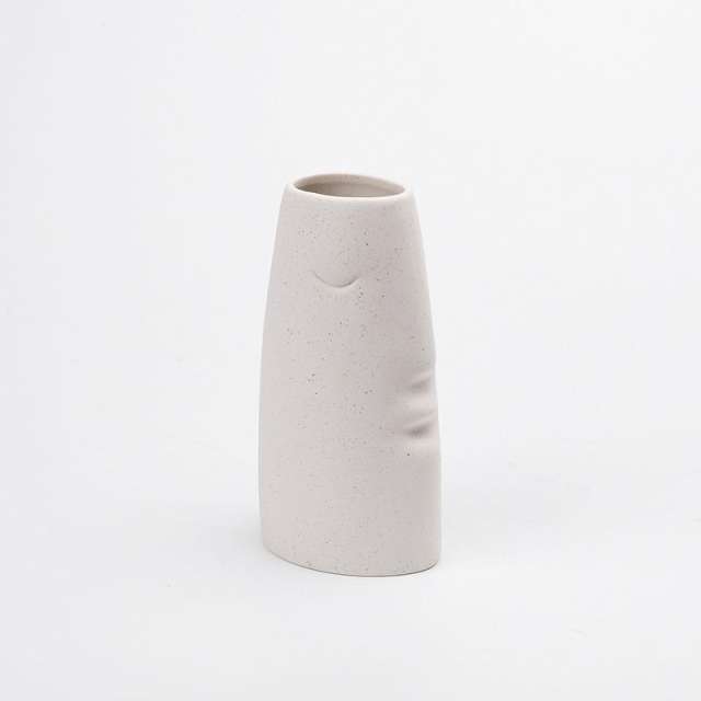 Abstract Head Home Ornaments Ceramic Vase Handmade Decoration PQ2845