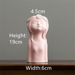 Children Home Ornaments Ceramic Vase Handmade Decoration PQ696