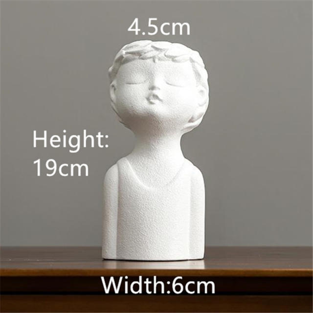 Children Home Ornaments Ceramic Vase Handmade Decoration PQ696