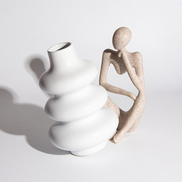 Europe Style Ceramic Vase Handmade Table Decoration Home Ornaments PQ4284