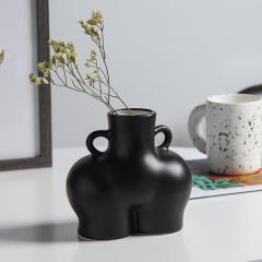 Abstract Butt Home Ornaments Ceramic Vase Handmade Decoration PQ6979