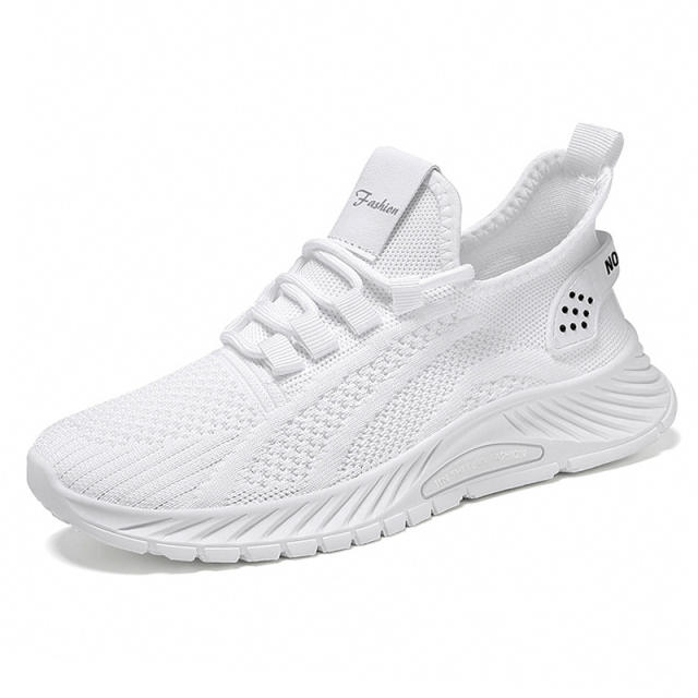 Wholesale Female Flyknit Sport Shoes Mesh Sneakers Womens Casul Shoes PQ2806