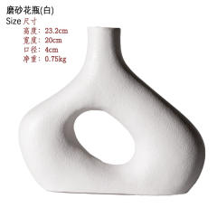 Abstract Ceramic Vase Home Ornaments Handmade Decoration PQ76027