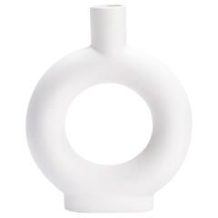Simple Circle Ceramic Vase Handmade Table Decoration Home Ornaments PQ79868