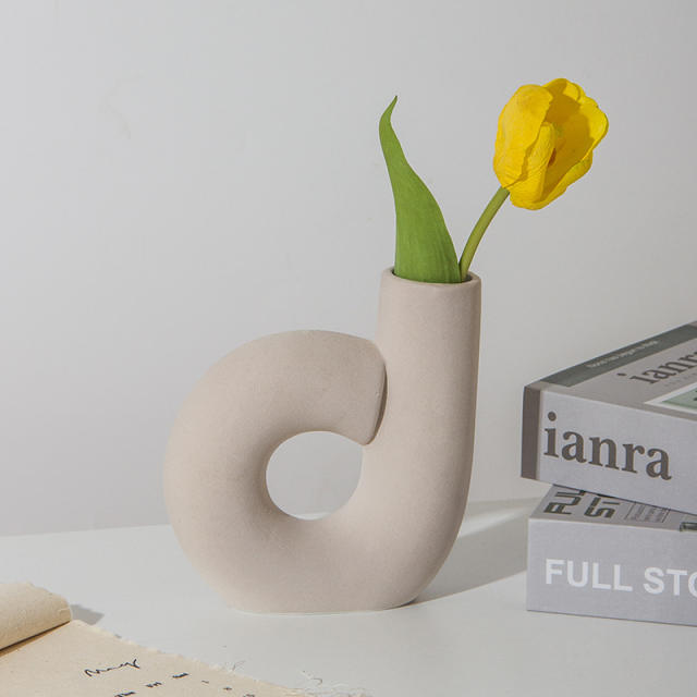 Abstract Snails Home Ornaments Ceramic Vase Handmade Decoration PQ69662