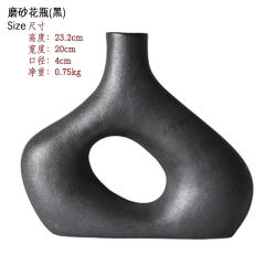 Abstract Ceramic Vase Home Ornaments Handmade Decoration PQ76027