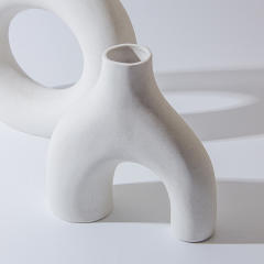 Abstract Home Ornaments Ceramic Vase Handmade Decoration PQ2541