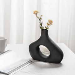 Abstract Ceramic Vase Home Ornaments Handmade Decoration PQ76027