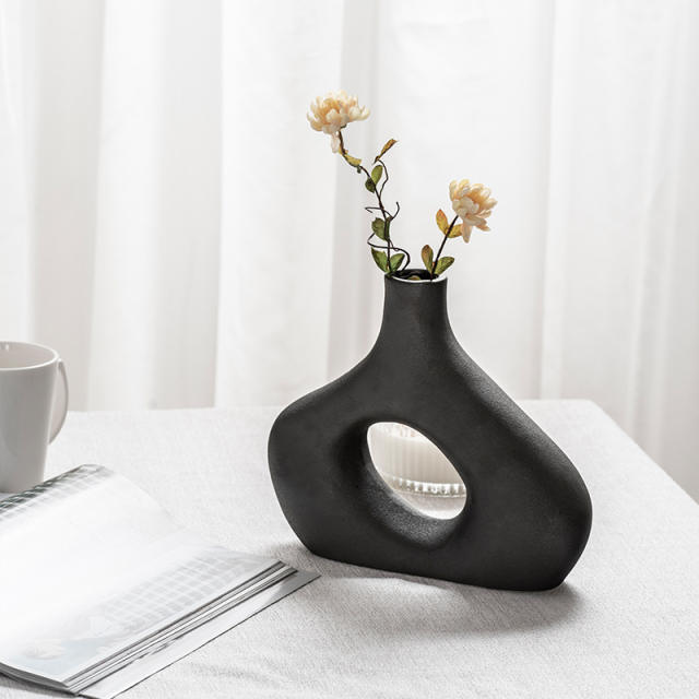 Abstract Ceramic Vase Home Ornaments Handmade Decoration PQ76027