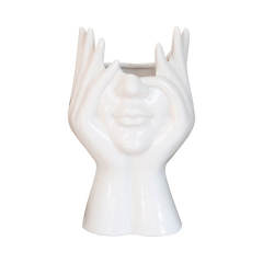 Chin Support Ceramic Vase Home Ornaments Handmade Decoration PQ85199