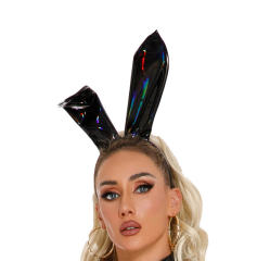 Symphony Faux Leather Bunny Jumpsuit PU Catsuit Women PQ6903