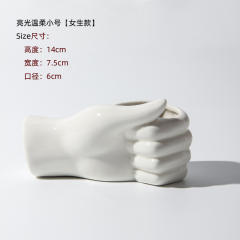 Beauty Hand Ceramic Vase Home Ornaments Handmade Decoration PQ38257
