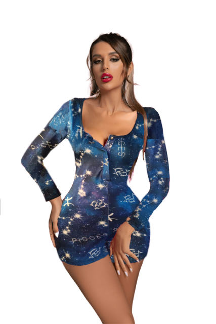 Constellation Tracksuit Leisure Bodysuits For Women PQ8877