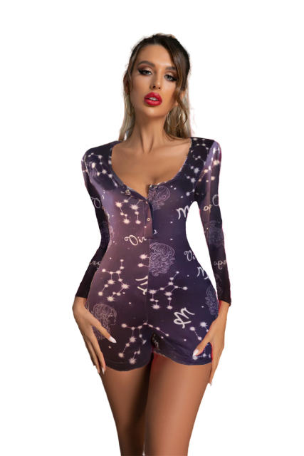 Constellation Tracksuit Leisure Bodysuits For Women PQ8877