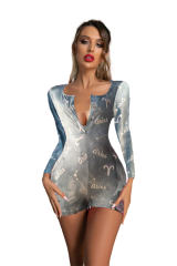 Constellation Tracksuit Leisure Bodysuits For Women PQ8877