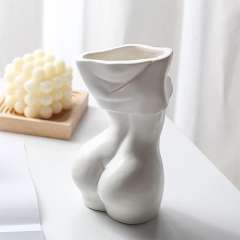 Woman Body Ceramic Vase Home Ornaments Handmade Decoration PQ26266