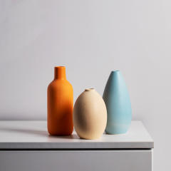 3 Colors/set Ceramic Vase Home Ornaments Handmade Decoration PQ20787