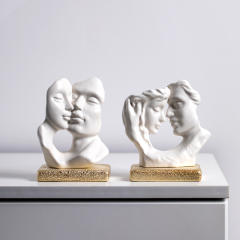 Lovely Kiss Ceramic Vase Home Ornaments Handmade Decoration PQ00376
