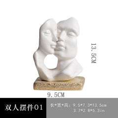 Lovely Kiss Ceramic Vase Home Ornaments Handmade Decoration PQ00376