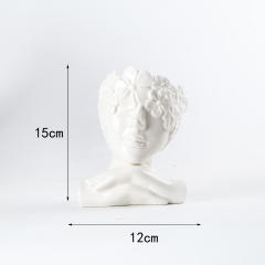 Human Face Ceramic Vase Home Ornaments Handmade Decoration PQ28957