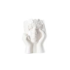 Human Face Ceramic Vase Home Ornaments Handmade Decoration PQ28957
