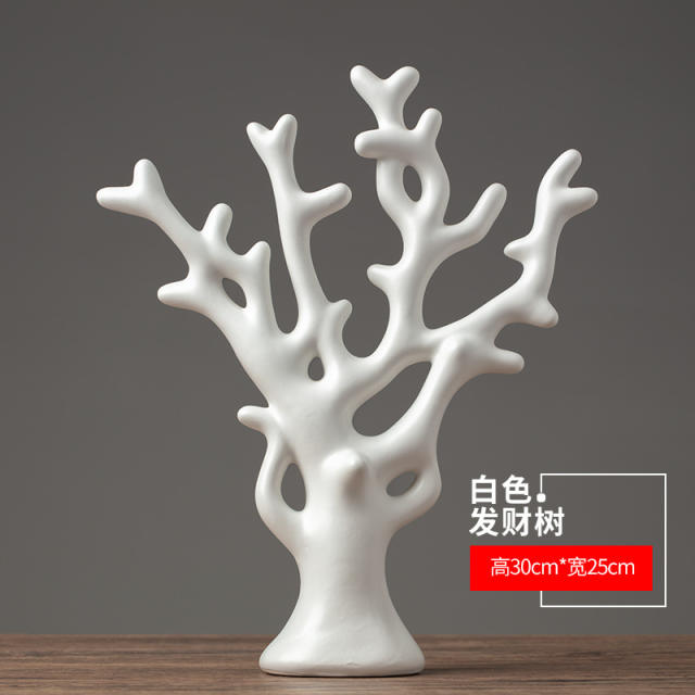 Coral Trees Ceramic Crafts Handmade Decoration 1st Home Ornaments PQ1600B