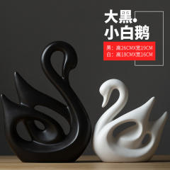 Swan Ceramic Crafts Handmade Decoration 1st Home Ornaments PQ1600A