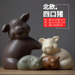 Pig Ceramic Crafts Handmade Decoration 1st Home Ornaments PQ1600G