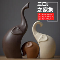 Elephants Ceramic Crafts Handmade Decoration 1st Home Ornaments PQ1600C