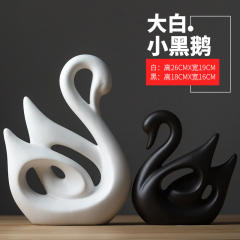 Swan Ceramic Crafts Handmade Decoration 1st Home Ornaments PQ1600A