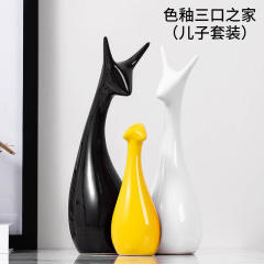 Deer 1st Home Ornaments Ceramic Crafts Handmade Decoration PQ-SY00106B