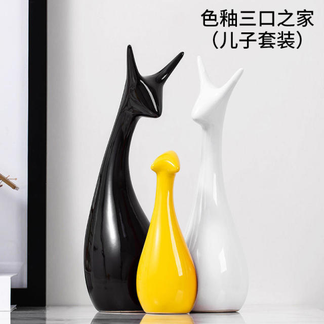 Deer 1st Home Ornaments Ceramic Crafts Handmade Decoration PQ-SY00106B
