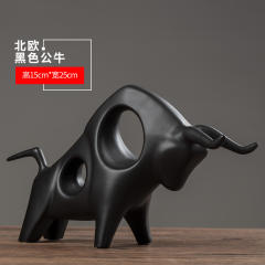 Bull Ceramic Crafts Handmade Decoration 1st Home Ornaments PQ1600H