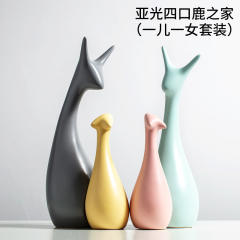 Deer Handmade Decoration Ceramic Crafts 1st Home Ornaments PQ-SY00106D